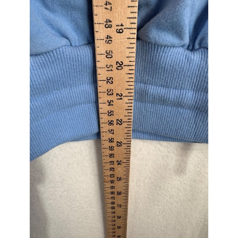 sweaty Betty Melody Luxe Fleece Pullover filter blue sz L athleisure - Picture 7 of 9